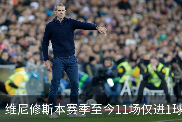 维尼修斯本赛季至今11场仅进1球，为19/20赛季以来同期最少
